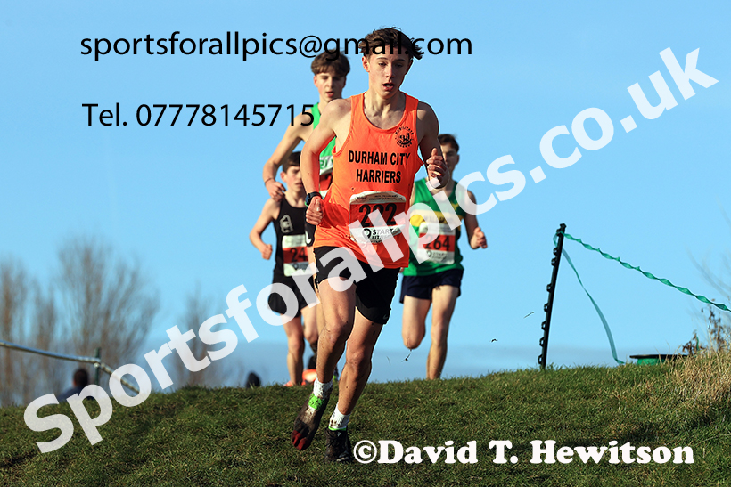 Boys under-15s 2024 NECAA Cross Country Champs., Temple Park, South Shields. Photo: David T. Hewitson/Sports for All Pics